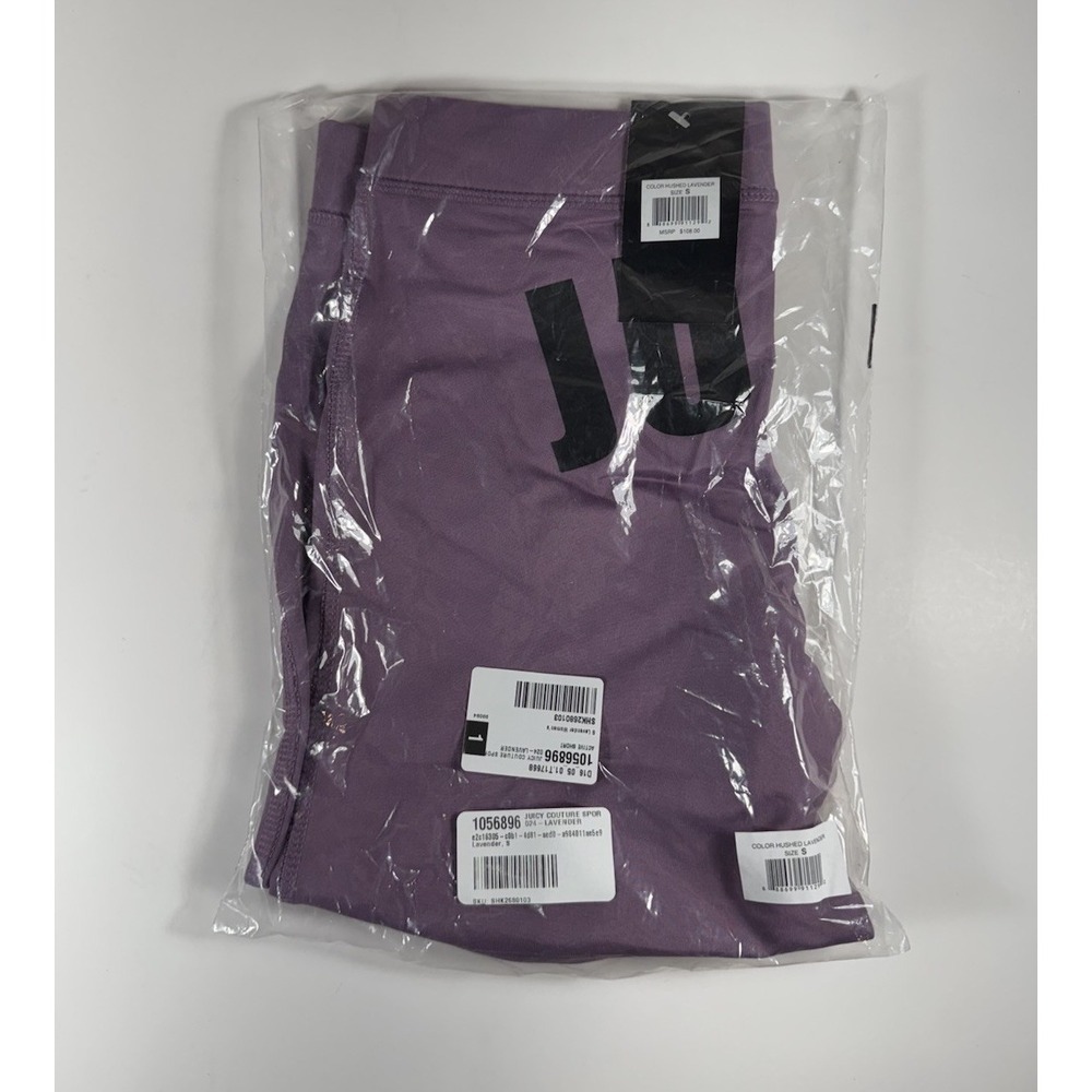 JUICY Couture Sport Active Shorts Gym Purple Black Women's Size S *NEW* $108 - Picture 5 of 7